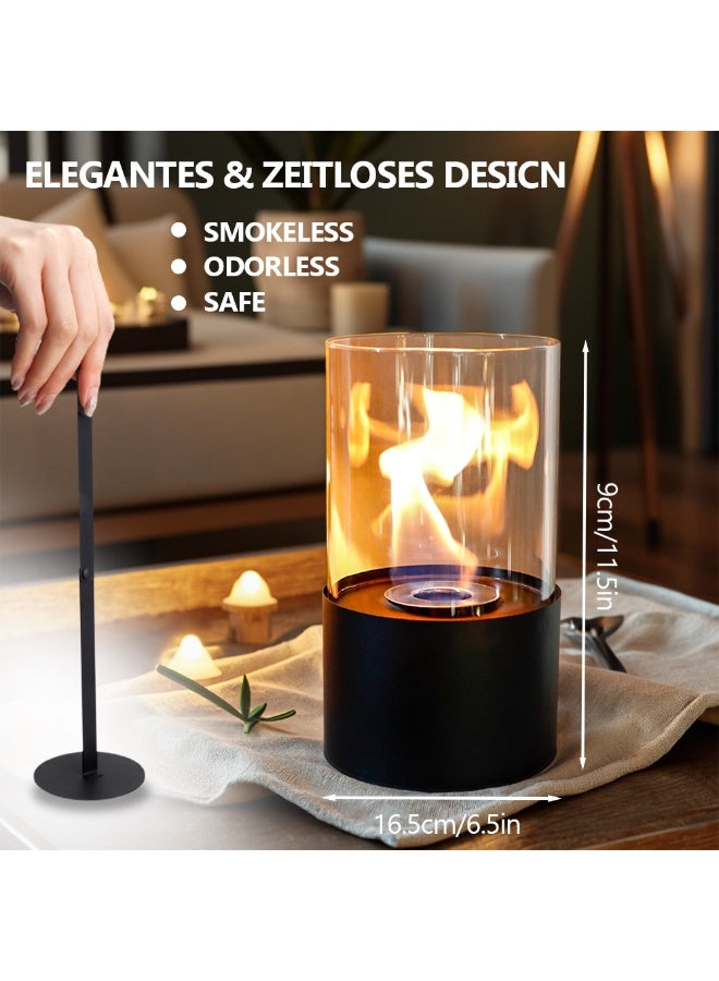 JHY DESIGN Glass Hurricane Candle Lantern for Indoor & Outdoor - Decorative Ambient Lighting for Table, Garden, Party Decor - Image 3